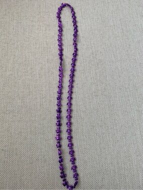 Purple Women's Beaded Necklace 30”